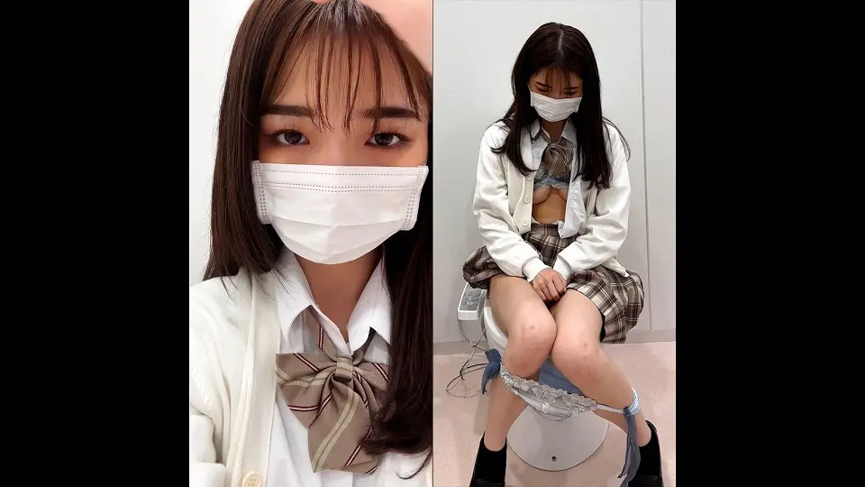 【モデル級美女】153cmDカップ制服18歳に多目的トイレで生オナニーさせてみた①　4K撮影 超高画質鑑賞映像。【2025年6月18日】 (AV女優) (すみれ )