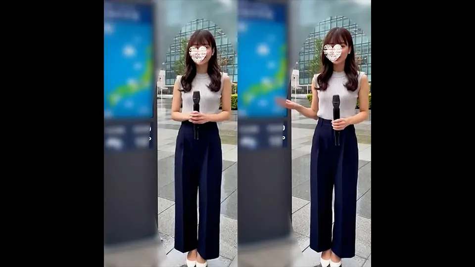 【本編顔出し】”超人気お天気キャスター”ガチ出演。秘蔵映像初解禁。※無くなり次第終了 (キーマン) (素人 )