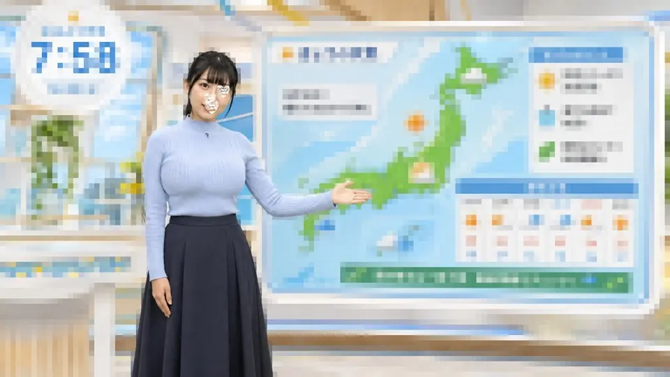 【顔出し解禁】『伝説のHカップ爆乳気象予報士』業界激震のガチハメ撮り緊急公開。 ※残りわずか～キーマン